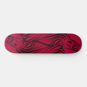 Löwe auf Skateboard - Benutzerdefinierte Farben (Horizontal)