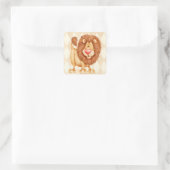 Löwe - Aufkleber (Tasche)