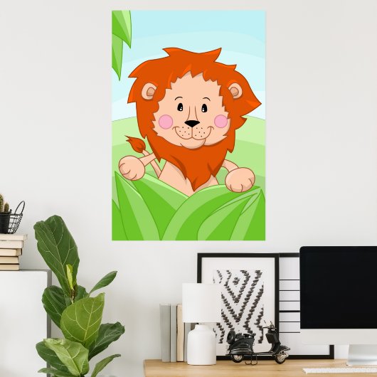 Löwe aus Afrika Poster (Heimbüro)