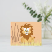 Löwe aus meiner Weltierserie Postkarte (Stehend Vorderseite)