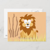 Löwe aus meiner Weltierserie Postkarte (Vorne/Hinten)