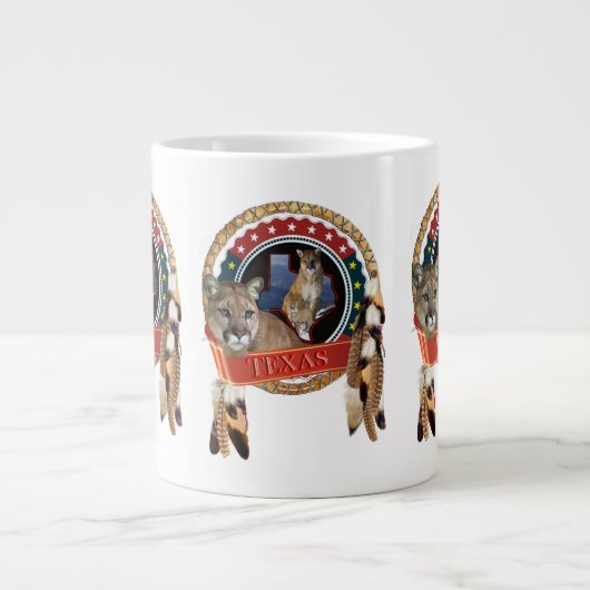 Löwe aus Texas Jumbo-Tasse (Vorderseite)