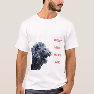 Löwe aus zerbrochenem Glas. T-Shirt