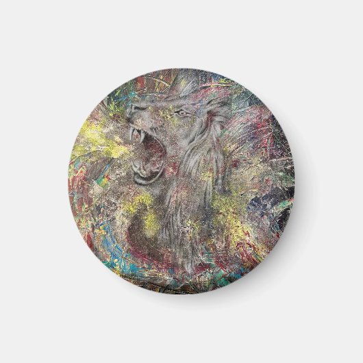 Löwe Auto Magnet (Vorne)