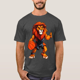 Löwe Basketballspieler / Basketball Löwe T-Shirt