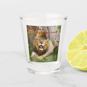 Löwe bei Maasai Mara 1 Schnapsglas