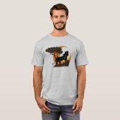 Löwe bei Sonnenuntergang T-Shirt (Vorne ganz)