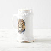 Löwe Bierglas (Vorderseite Links)