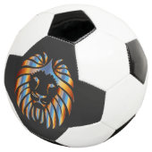 Löwe, Big Cat, chromatisches Design, Fußball (Dreiviertel)