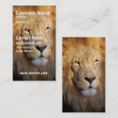 Löwe-Bild-Visitenkarte Visitenkarte (Vorne/Hinten)