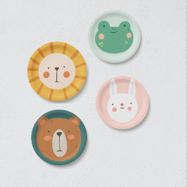 Löwe Birthday Kids Room Kunst Pappteller