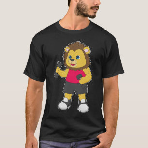 Löwe Bodybuilder Hanteln Bodybuilding T-Shirt