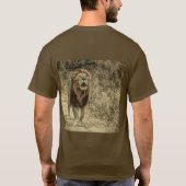 Löwe-Brüllen T-Shirt (Rückseite)