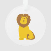 Löwe-Cartoon Ornament (Rückseite)