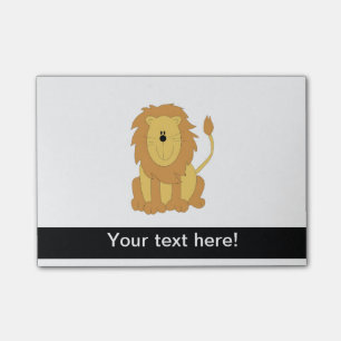 Löwe-Cartoon Post-it Klebezettel