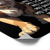 Löwe Christlich Jesus ist mein Gott König, Herr, E Poster (Ecke)