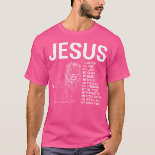 Löwe Christlich Jesus ist mein Gott König Herr und T-Shirt
