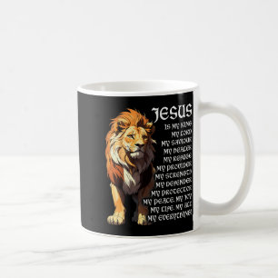 Löwe Christlich Jesus Ist Mein König, Gott, Herr, Kaffeetasse