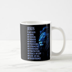 Löwe Christlich Jesus Ist Mein König, Gott, Herr, Kaffeetasse