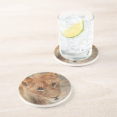 Löwe CUB Sandstein Untersetzer (Seite)