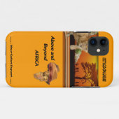 Löwe CUB u. Stamm unter Baum u. Afrika-Collage Case-Mate iPhone Hülle (Rückseite (Horizontal))