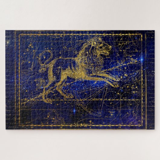 Löwe das Löwe-Sternbild-Puzzle Puzzle (Horizontal)