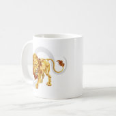 Löwe das Löwestern- oder -geburts- oder Kaffeetasse (Vorderseite Links)