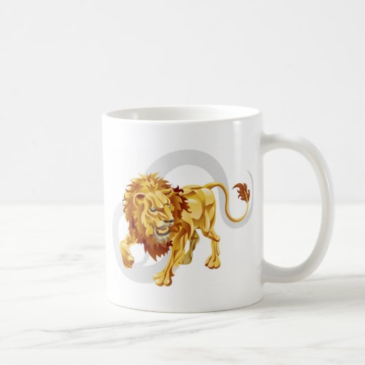 Löwe das Löwestern- oder -geburts- oder Kaffeetasse (Rechts)