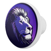 Löwe der 80er Jahre Keramikknauf (Rechts)