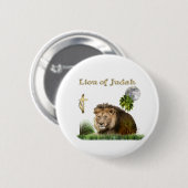 Löwe der Christlichen Judah-Tasten Button (Vorne & Hinten)