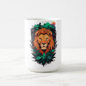 Löwe der Dschungel Kaffeetasse (Mittel)