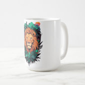 Löwe der Dschungel Kaffeetasse (VorderseiteRechts)
