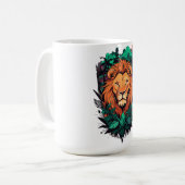 Löwe der Dschungel Kaffeetasse (Vorderseite Links)