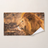 Löwe, der goldenen König Art malt Handtuch (Handtuch)