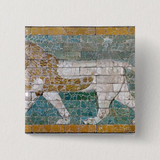 Löwe, der Ishtar darstellt Button (Vorderseite)