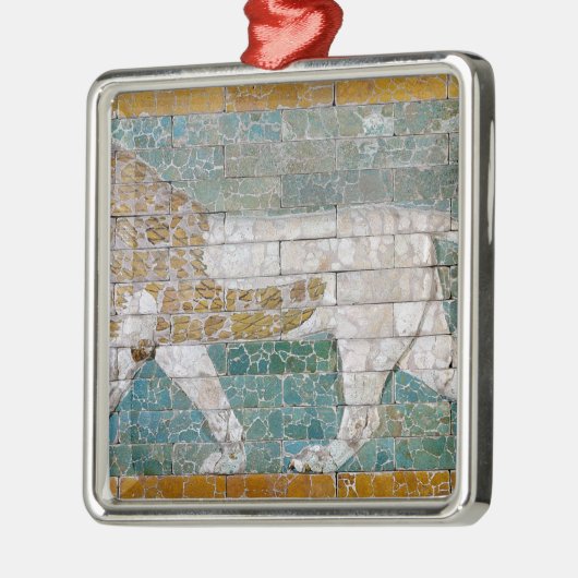 Löwe, der Ishtar darstellt Ornament Aus Metall (Links)