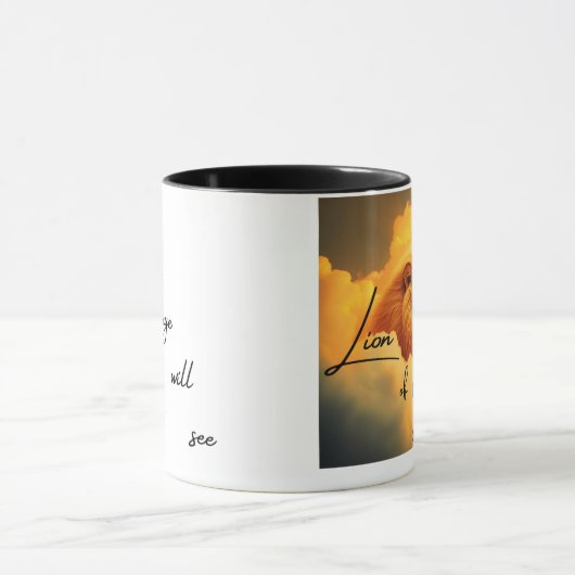 Löwe der Juda-Tasse, jedes Auge wird sehen Tasse (Zentrum)