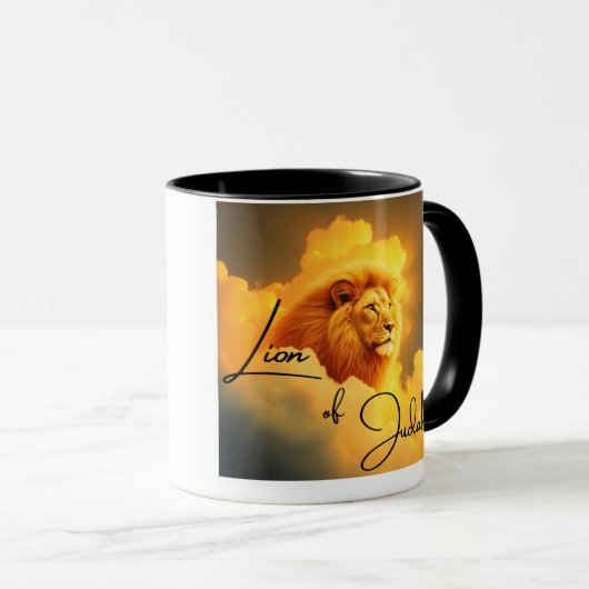Löwe der Juda-Tasse, jedes Auge wird sehen Tasse (VorderseiteRechts)