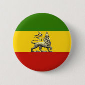 Löwe der Judah Knopf Rastafarian Reggae-Farben Button (Vorderseite)