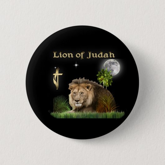Löwe der Judah-Knöpfe Button (Vorderseite)