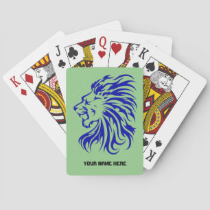 Löwe, der König des Dschungels, Geschenk für Löwen Spielkarten
