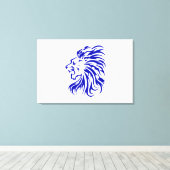 Löwe der König des Dschungels,Löwenliebensgeschenk Leinwanddruck (Insitu (Holzboden))