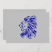 Löwe der König des Dschungels, Löwenliebhaber Gesc Einladung (Vorne/Hinten)