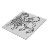 Löwe (der Löwe) eine Illustration vom 'Poeticon Fliese (Seite)