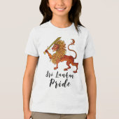 Löwe der sri-lankischen Flagge Tri-Blend Shirt (Vorderseite)