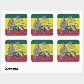 Löwe des Judah-Aufklebers Quadratischer Aufkleber (Blatt)