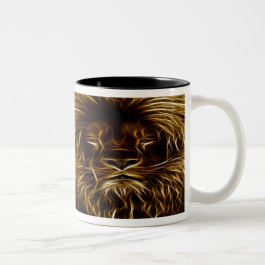 Löwe des Lichtes Zweifarbige Tasse (Rechts)