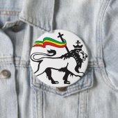 Löwe des Stammes Judah Knopfes (weiß) Button (Beispiel)