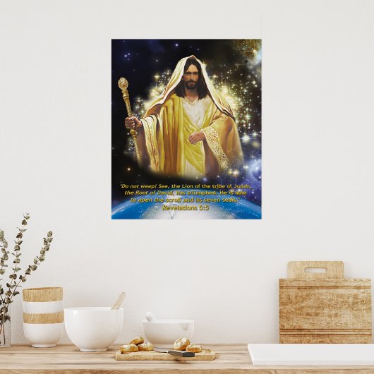 Löwe des Stammes Judah Poster (Küche)