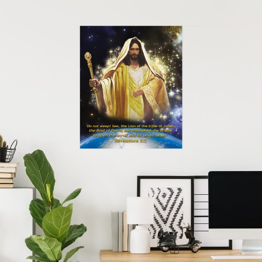 Löwe des Stammes Judah Poster (Heimbüro)